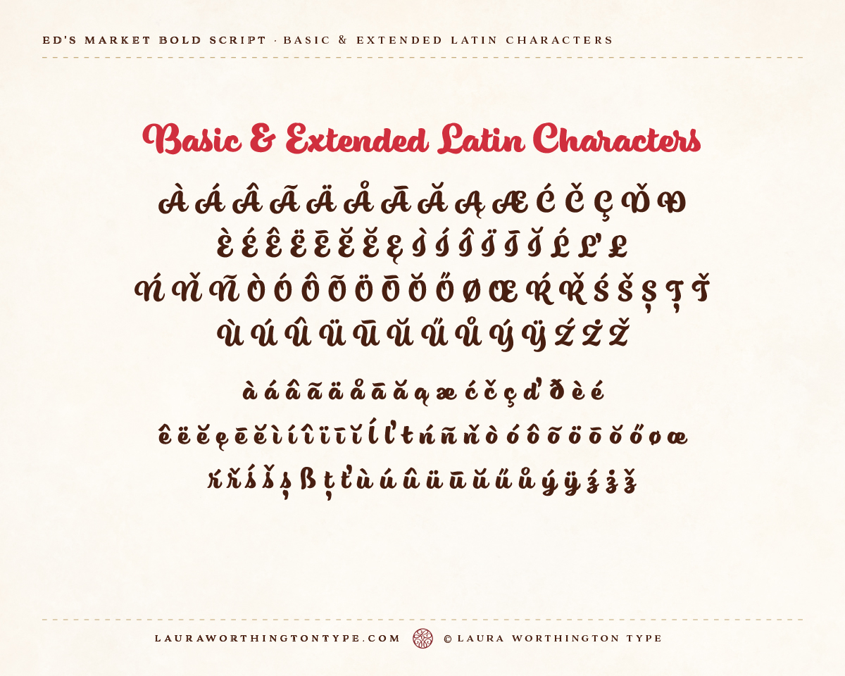 Ed's Market Bold Script by LauraWorthington GraphicRiver